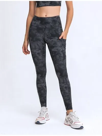 Double Take Wide Waistband Leggings with Pockets