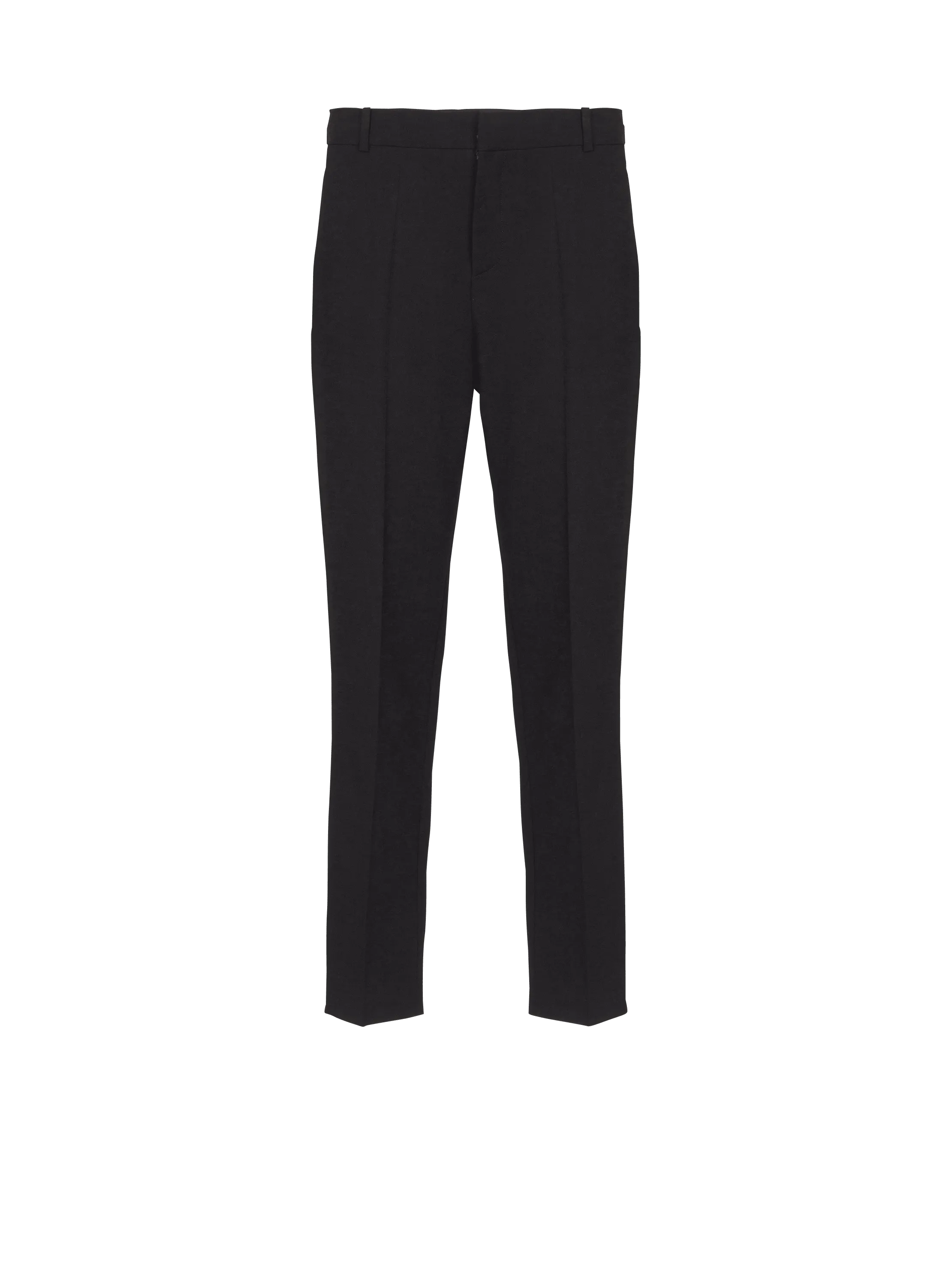 Double wool crepe trousers