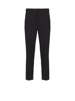 Double wool crepe trousers