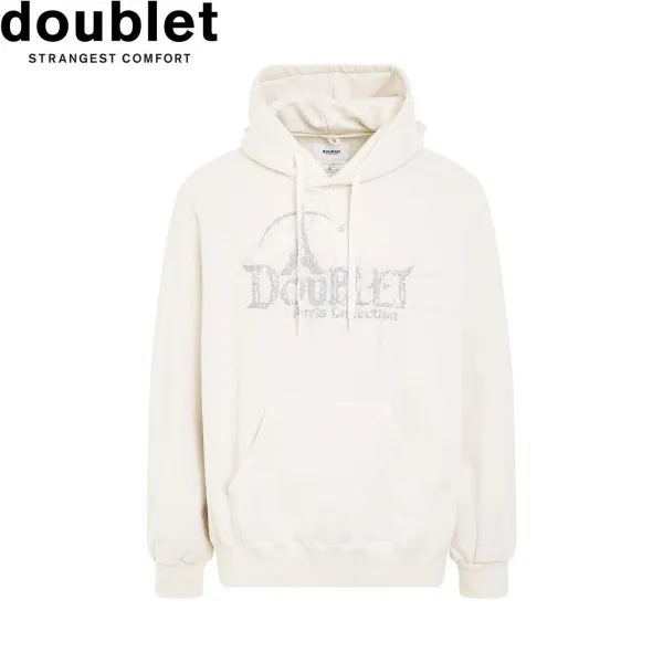 doublet  |Pullovers Unisex Street Style Long Sleeves Plain Cotton Logo