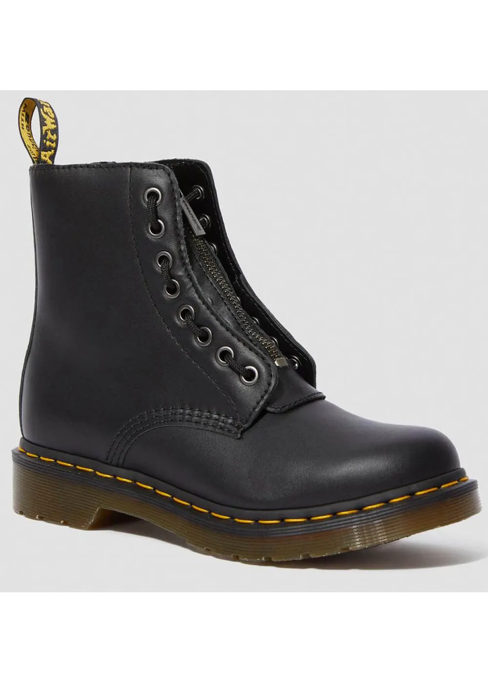 Dr. Martens 1460 Pascal Front Zip Nappa Boots Black