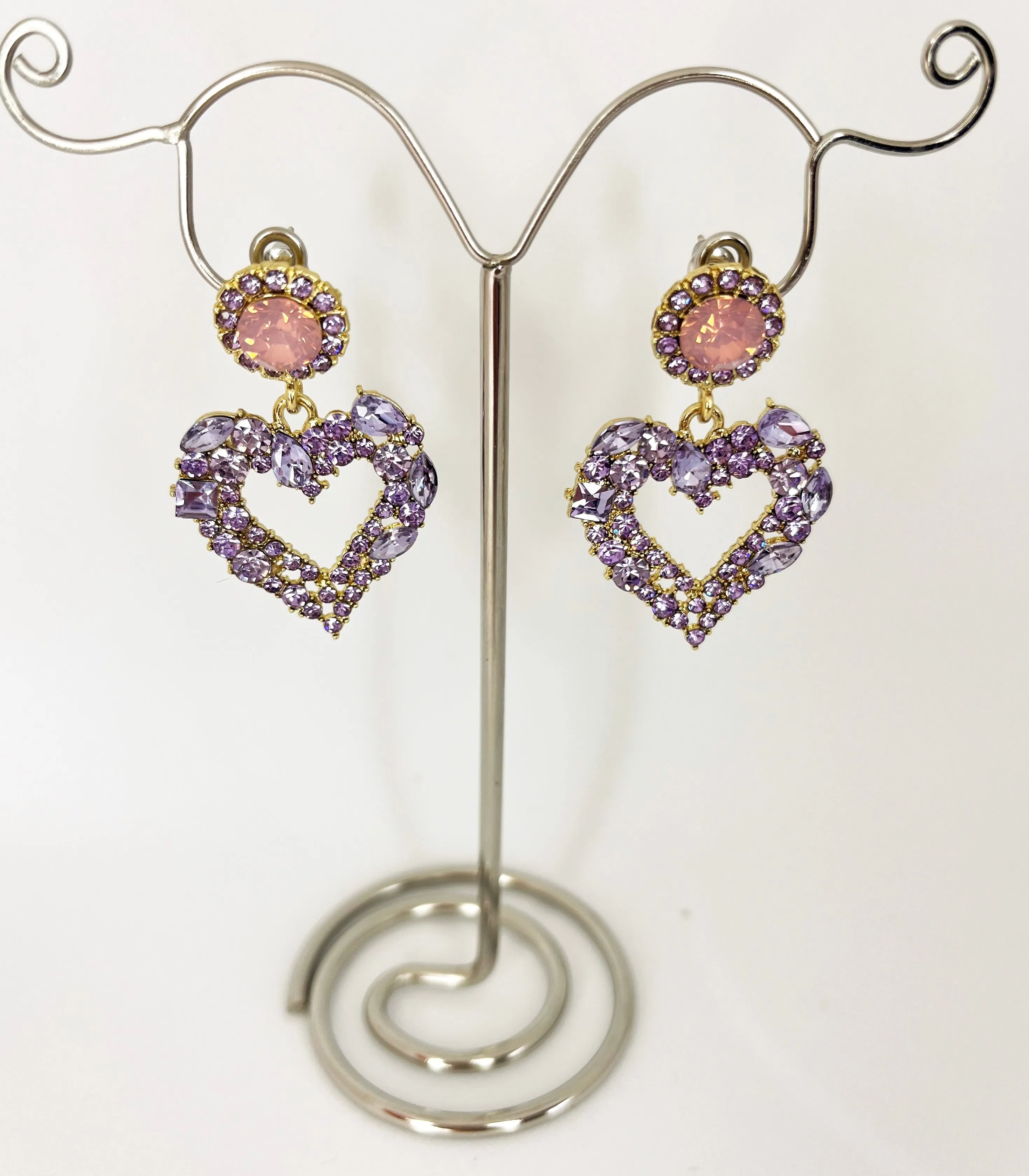 Drop Heart Earrings