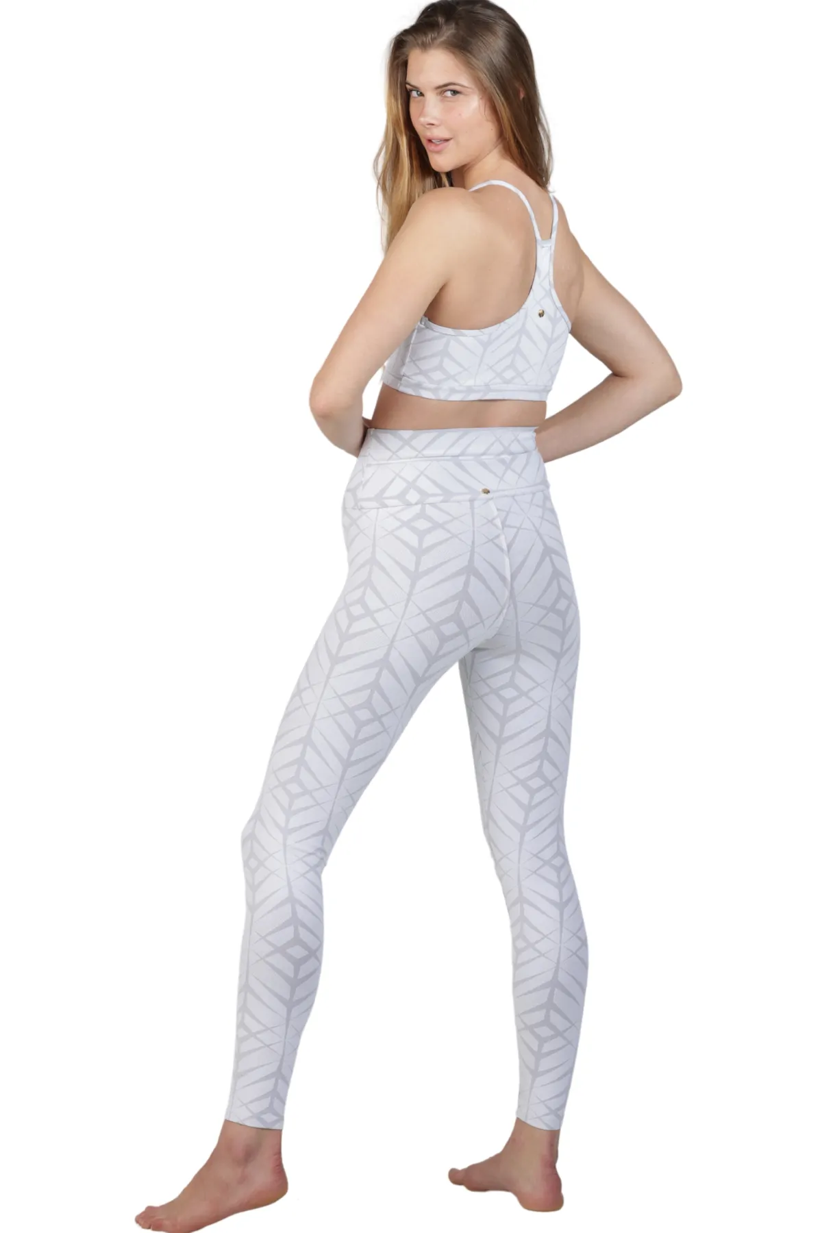 ELYSE WHITE JACQUARD Activewear Top