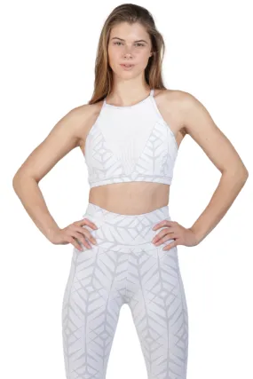 ELYSE WHITE JACQUARD Activewear Top