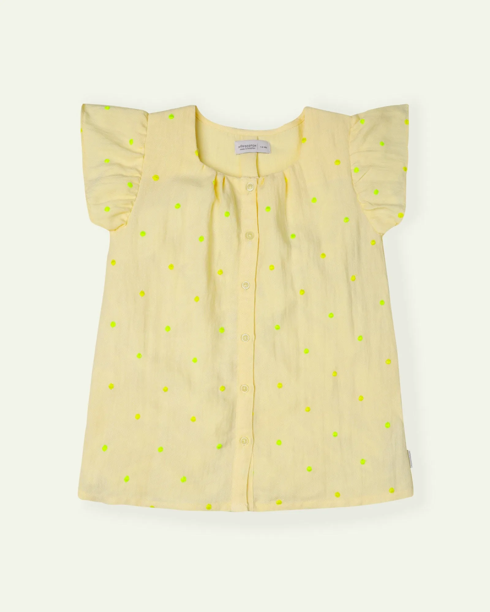 Embroidered Yellow Top