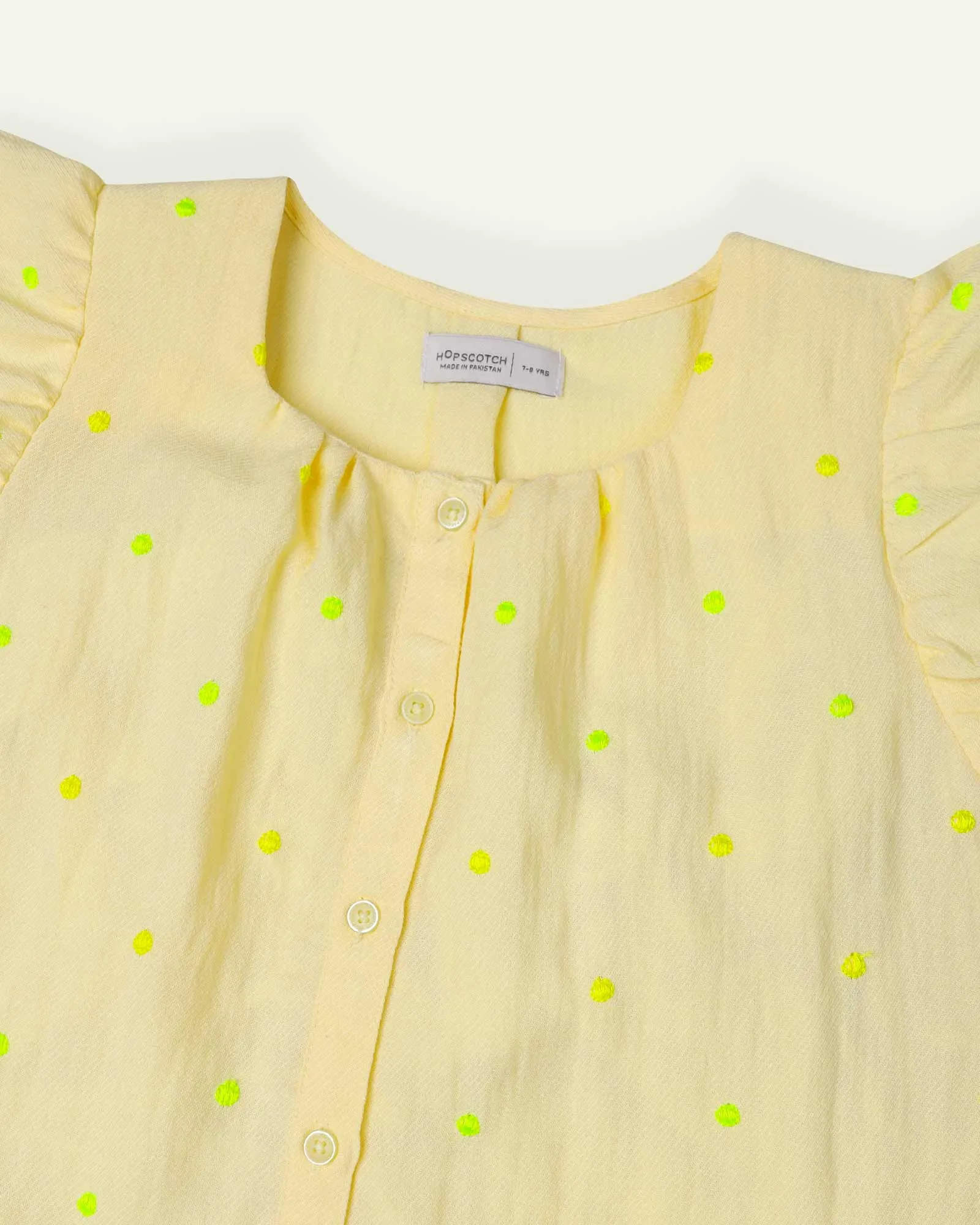 Embroidered Yellow Top