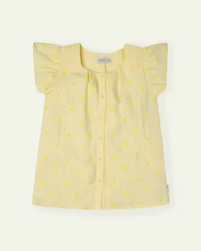 Embroidered Yellow Top