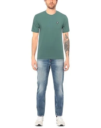 EMPORIO ARMANI  |Crew Neck Pullovers Cotton Short Sleeves Long Sleeve T-shirt