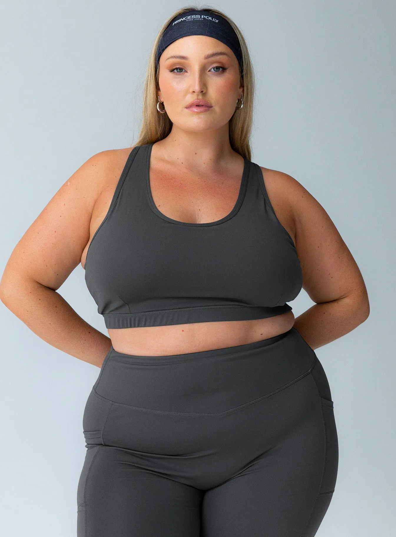 Energised Activewear Top Grey Curve