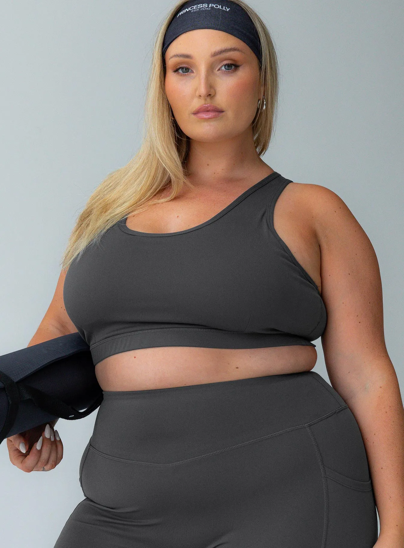 Energised Activewear Top Grey Curve