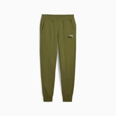 Essentials+ 2 Col Logo Men's Pants | Olive Green | PUMA Shoes | PUMA 