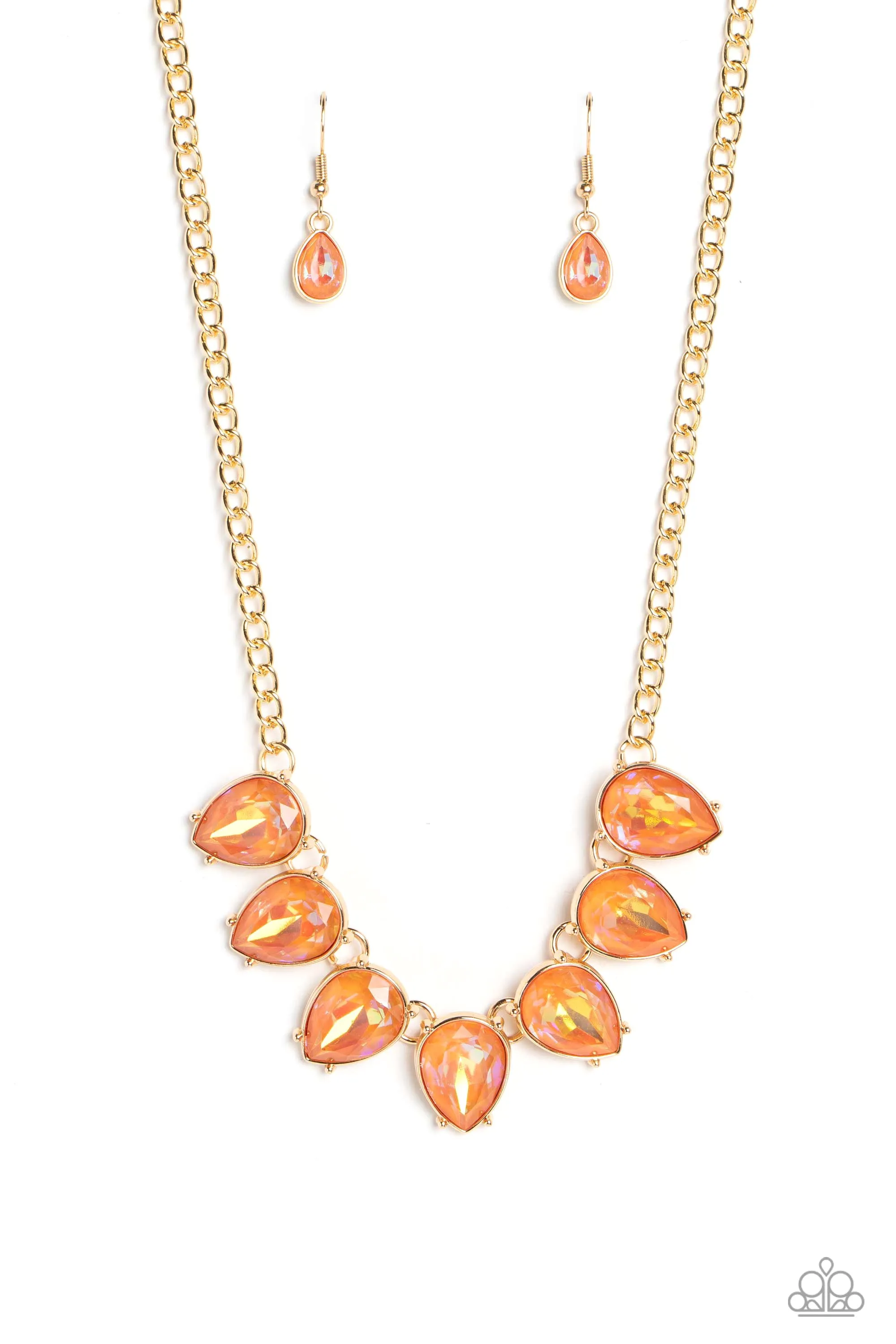 FLIRTY Dancing - Orange ~ Paparazzi Necklace