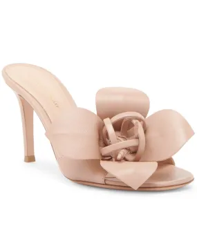 Floral 85 mm Sandal in Peach