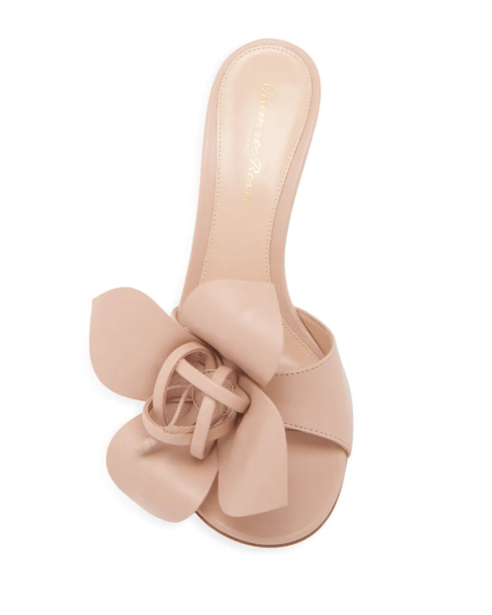 Floral 85 mm Sandal in Peach