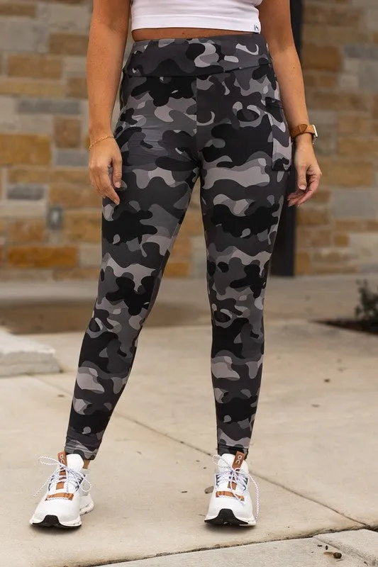 Full Length Charlie Camo Leggings with Pockets