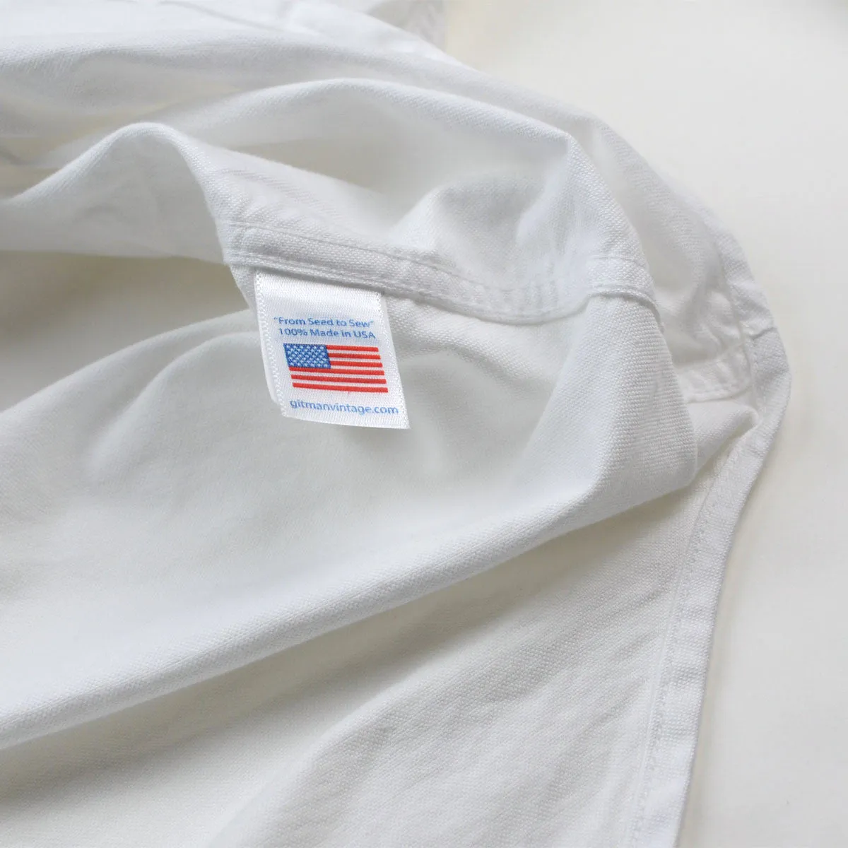 Gitman Vintage - Seed to Sew Oxford Shirt - White