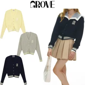 GROVE  |Casual Style Street Style Long Sleeves Office Style