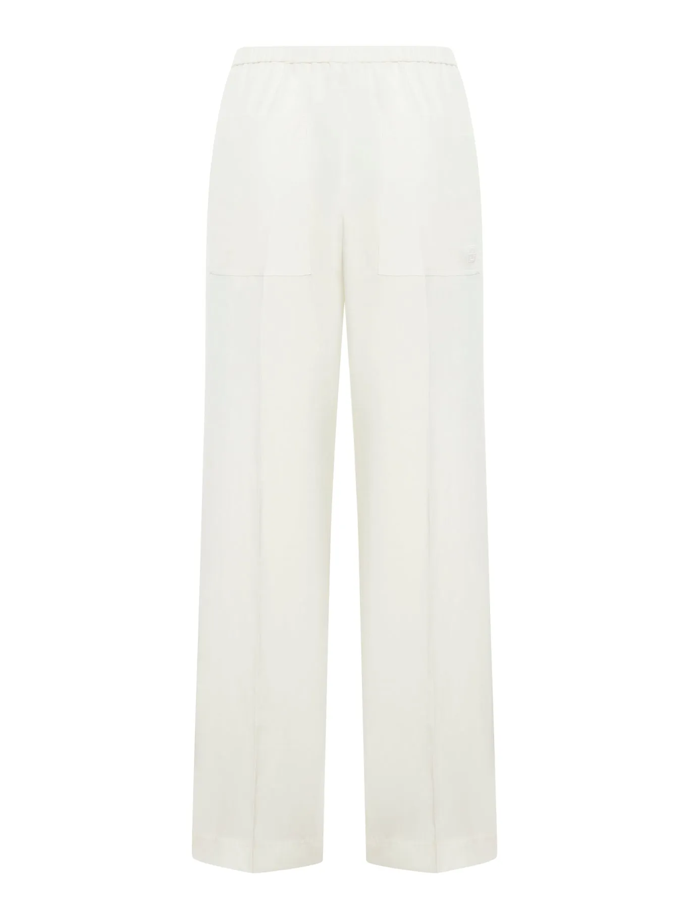 High waisted wide leg trousers