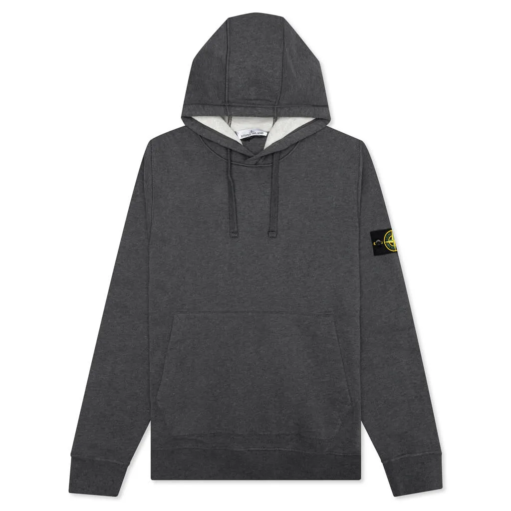 Hooded Sweatshirt - Melange Dark Grey