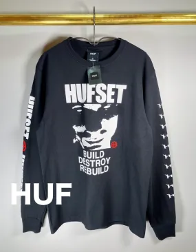 HUF  |Street Style Long Sleeves Long Sleeve T-shirt Logo