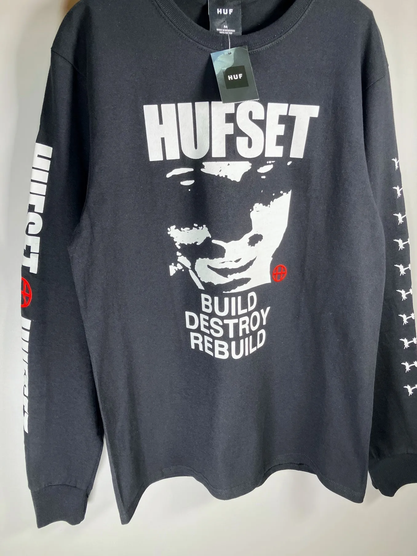 HUF  |Street Style Long Sleeves Long Sleeve T-shirt Logo