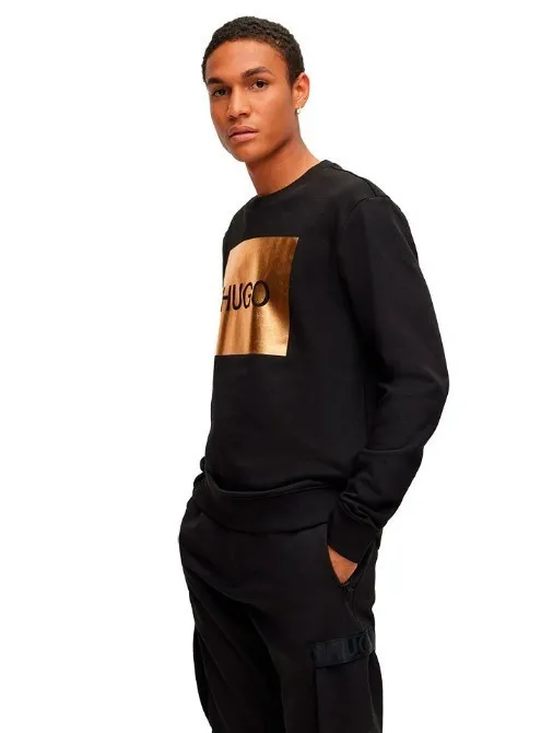 Hugo Boss  |Crew Neck Pullovers Long Sleeves Cotton Logo Sweatshirts