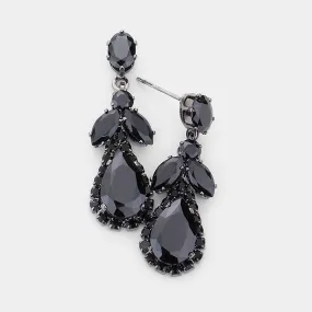 iLLASPARKZ CZ Multi Stone Dangle Evening Earrings