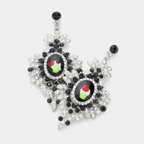 iLLASPARKZ Sunflower Drop Evening Earrings