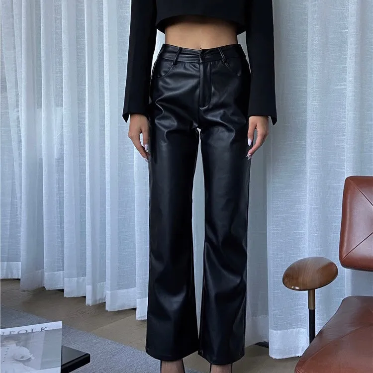 INDEYA FAUX LEATHER PANTS