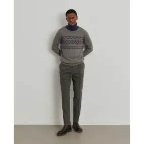 Jacquard turtleneck sweater