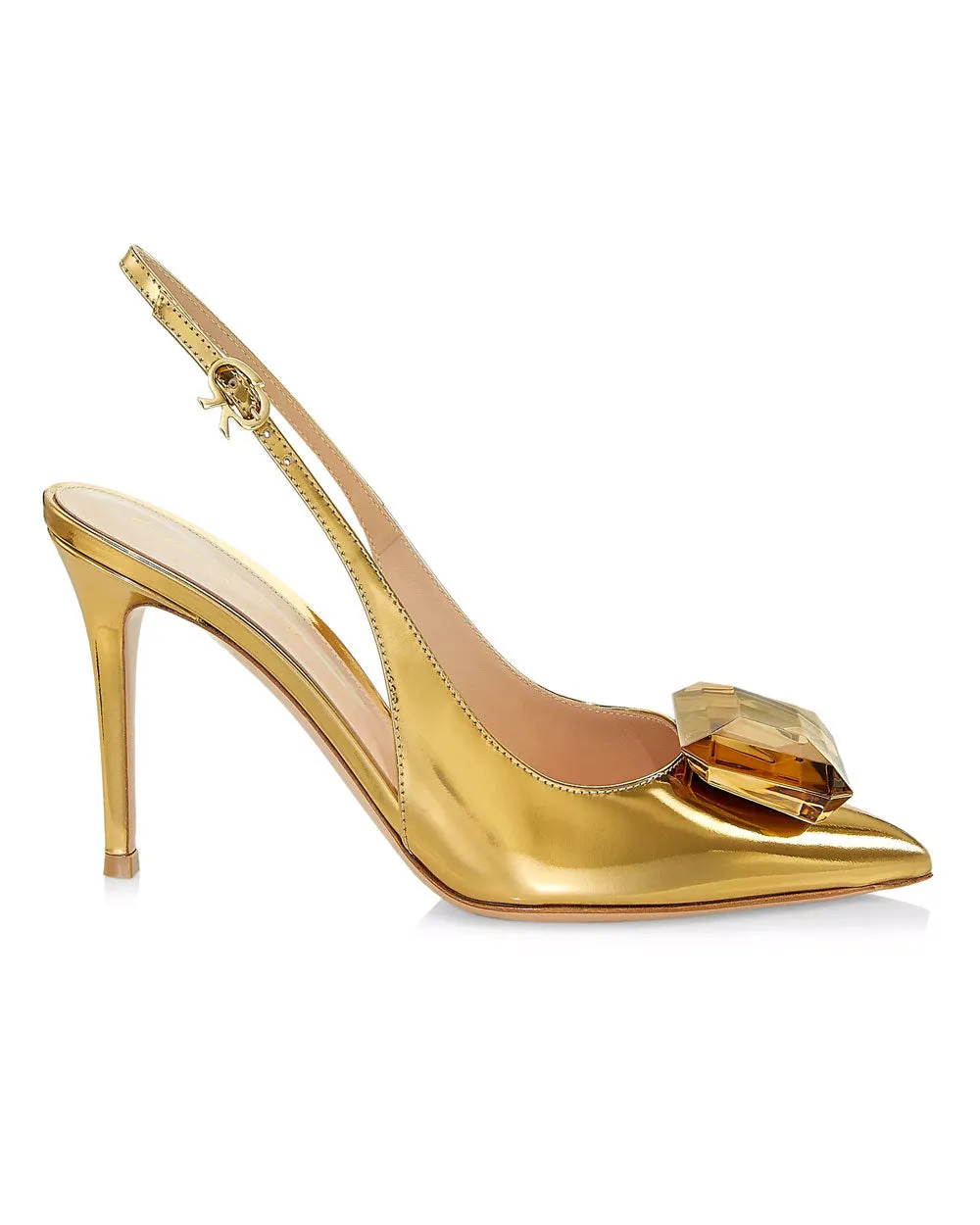 Jaipur Metallic Slingback in Gold