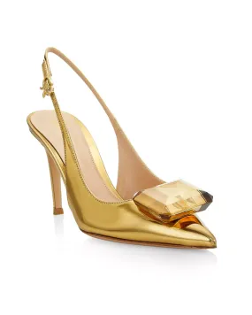 Jaipur Metallic Slingback in Gold