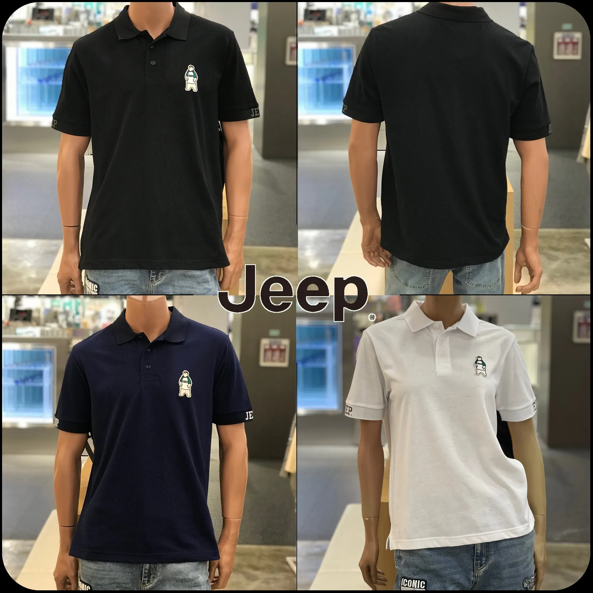 JEEP  |[JEEP]★24SS★Bear Yocorib PK T-shirt