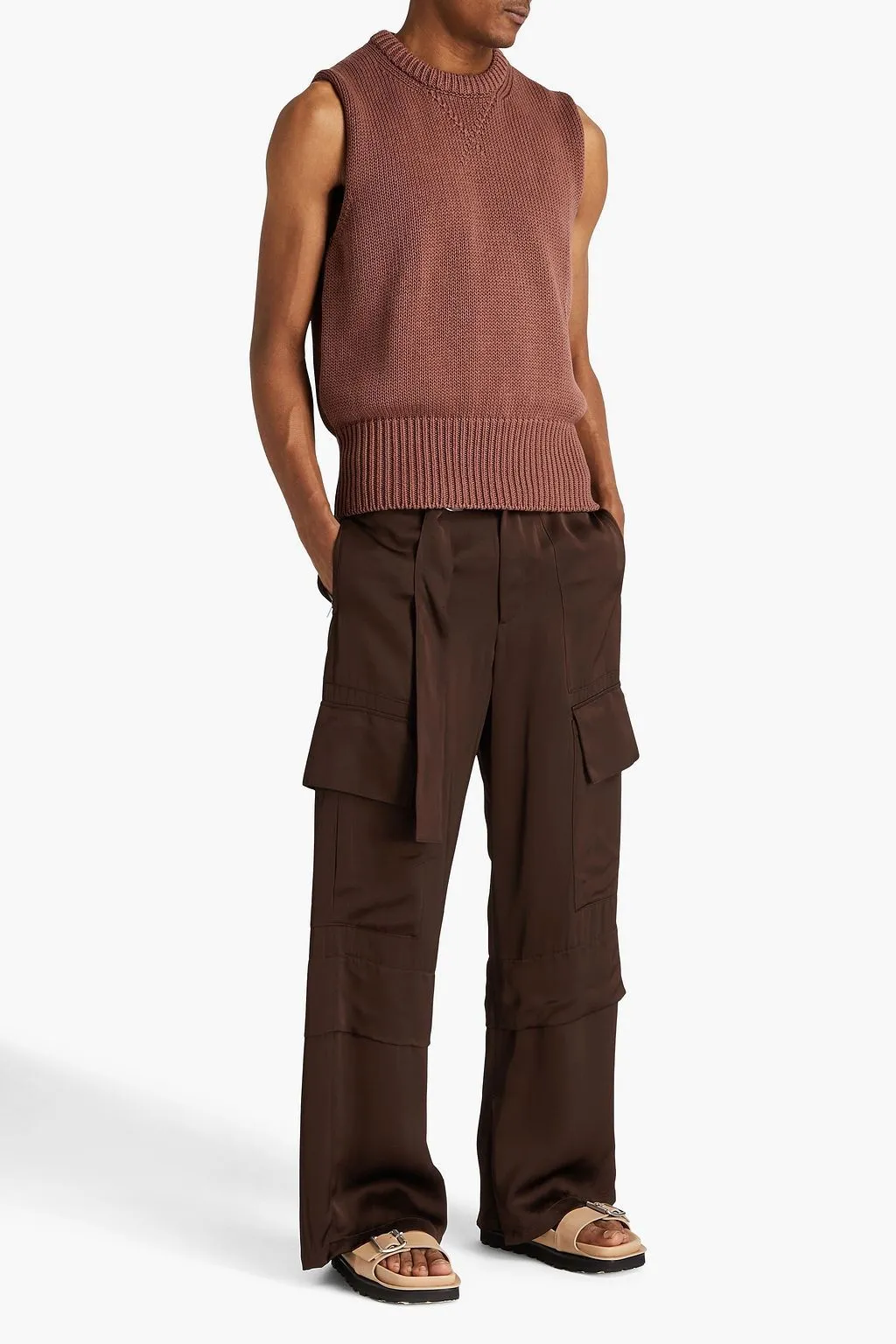 Jil Sander  |Pullovers Sleeveless Street Style U-Neck Plain Cotton