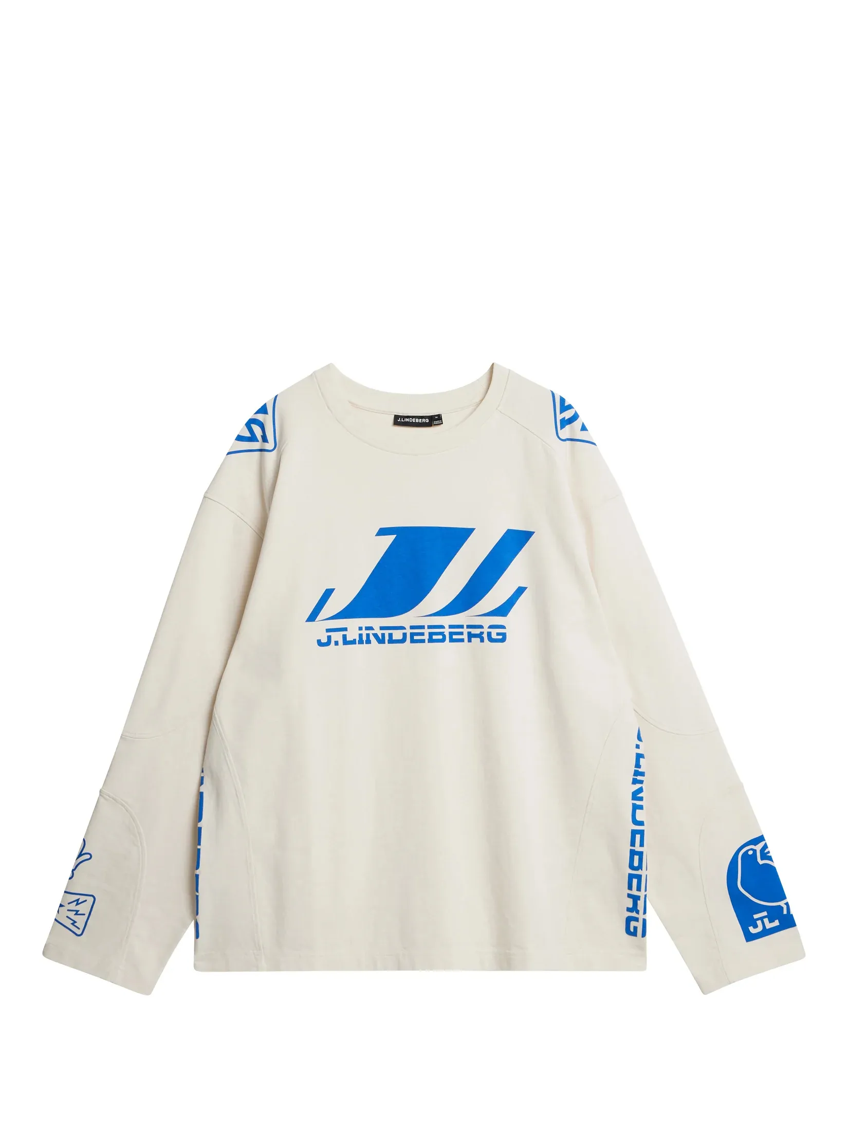 J.LINDEBERG  |Street Style Long Sleeves Cotton Long Sleeve T-shirt Logo