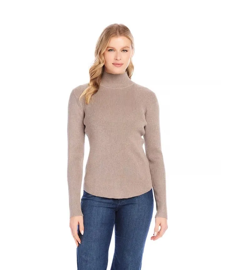 Karen Kane Ribbed Turtleneck Sweater