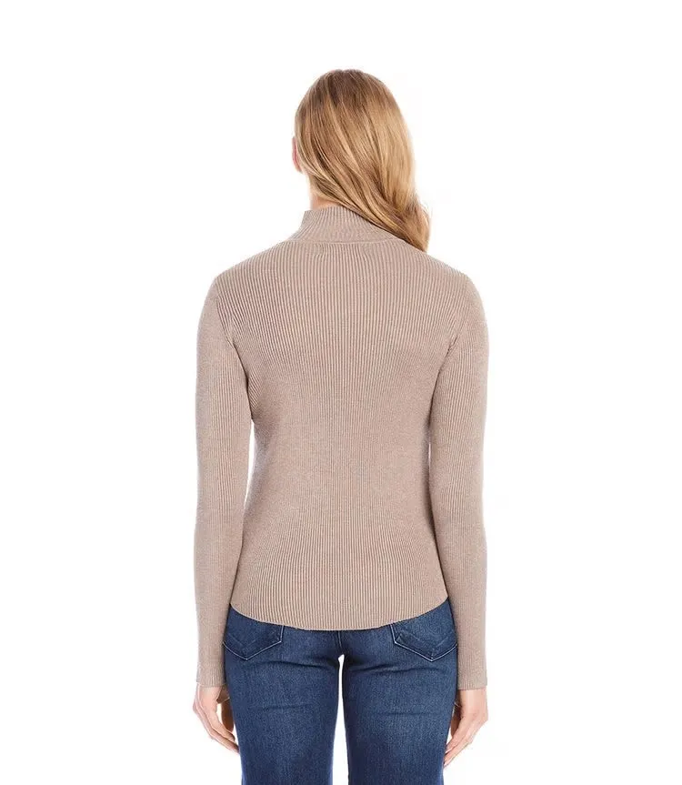 Karen Kane Ribbed Turtleneck Sweater