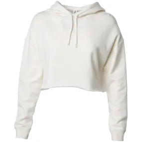 lightweight cropped hooded sweatshirt