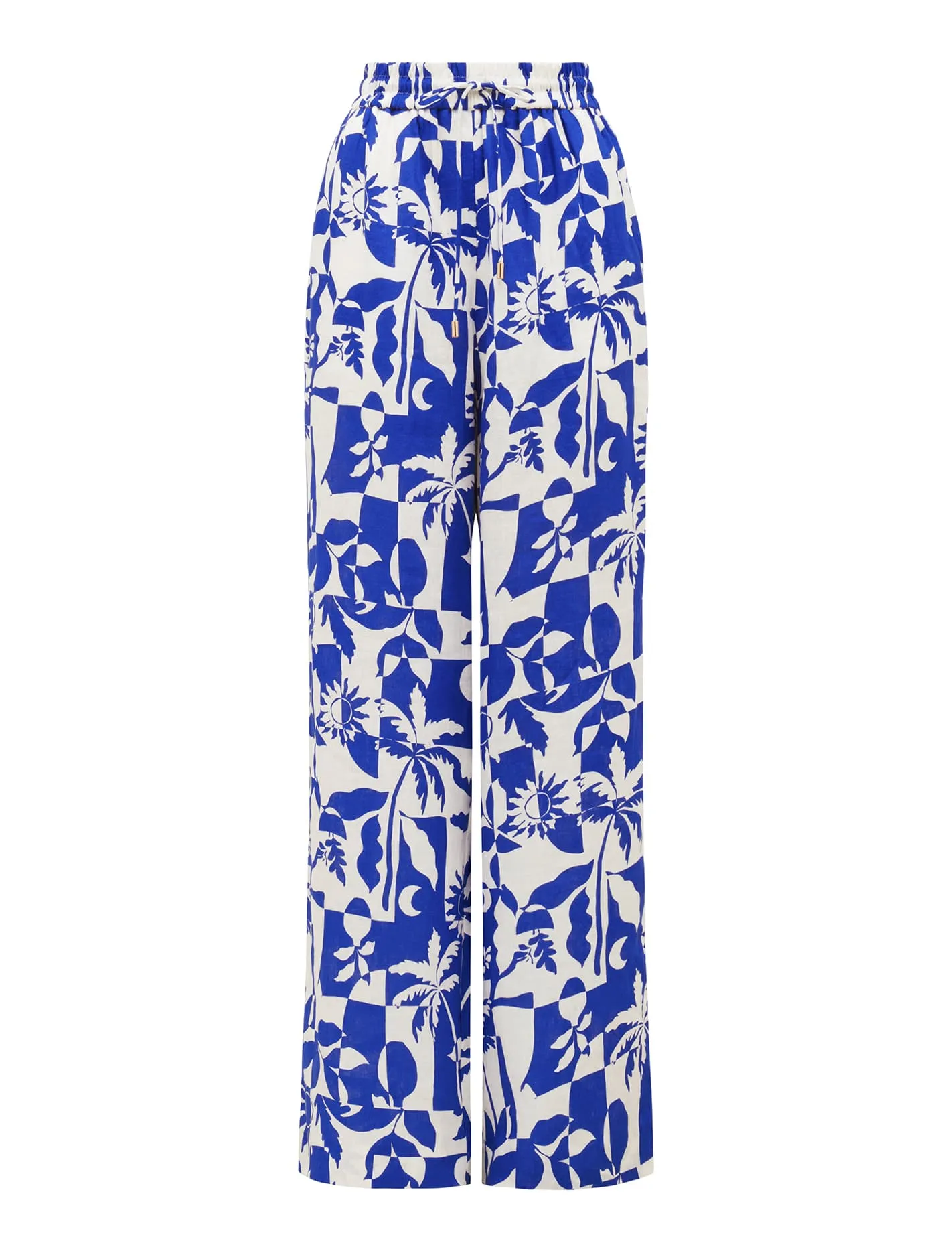 Livy Printed Linen Pants