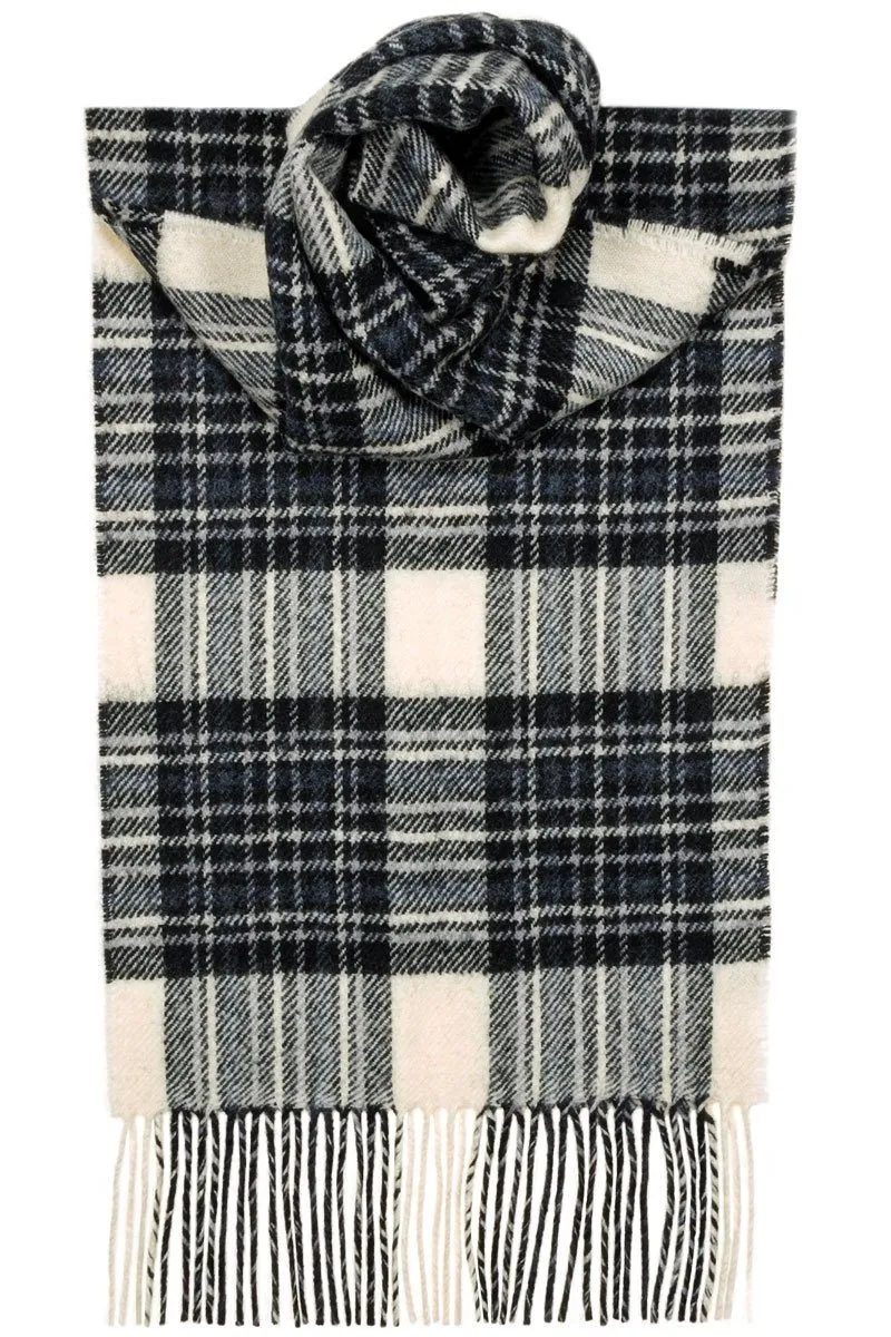 Luxury Lambswool Scarf (Stewart Dress Grey)