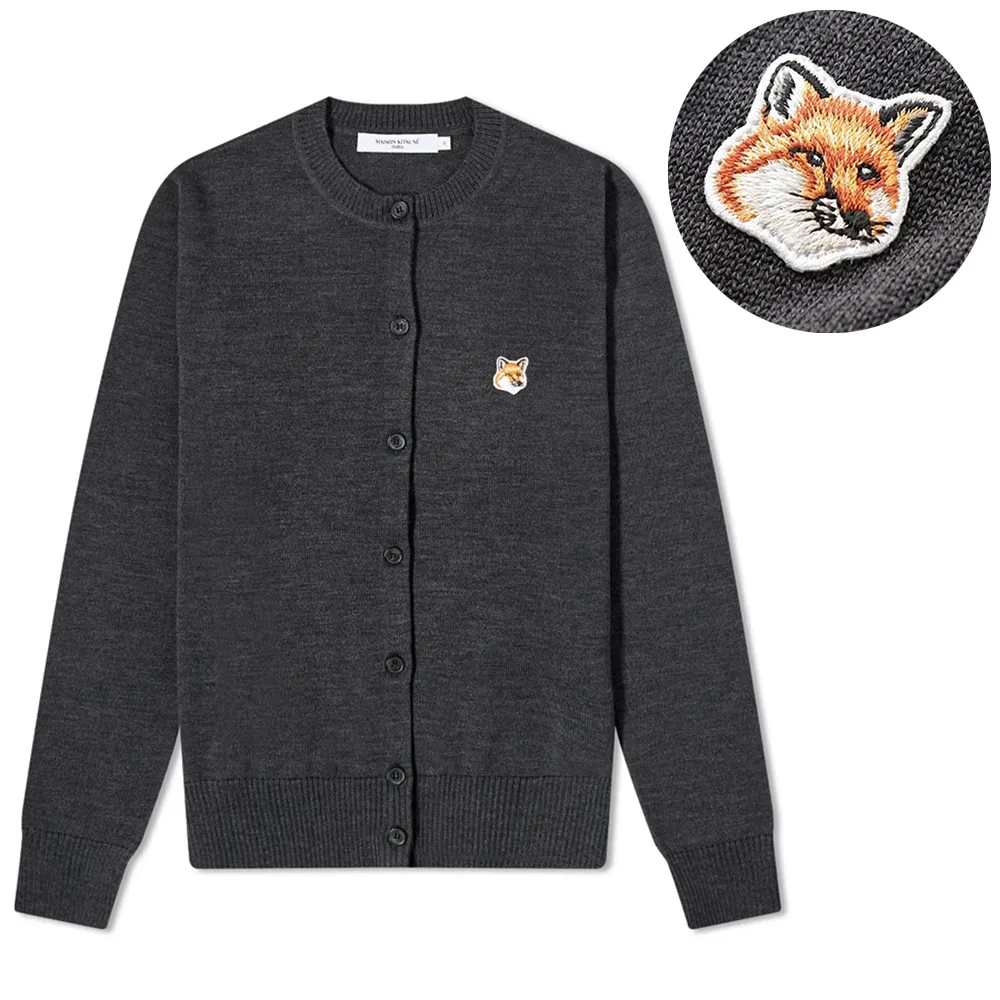 MAISON KITSUNE  |Street Style Long Sleeves Logo Cardigans