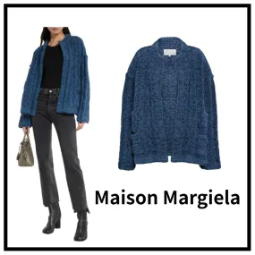 Maison Margiela  |Casual Style Long Sleeves Plain Long Office Style Cardigans