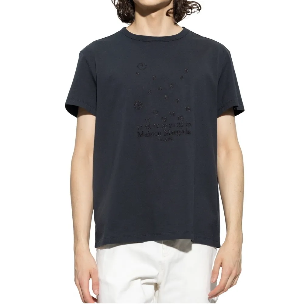 Maison Margiela  |Crew Neck Pullovers Plain Cotton Short Sleeves Logo