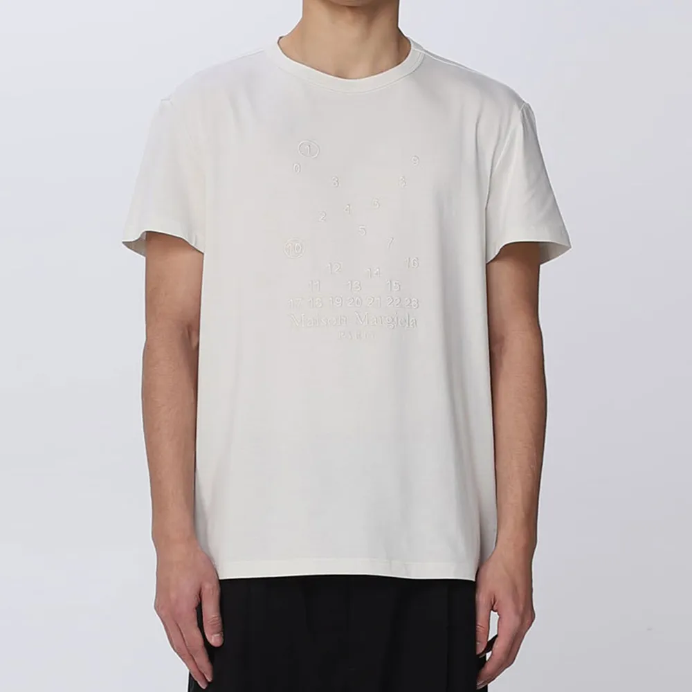 Maison Margiela  |Crew Neck Pullovers Plain Cotton Short Sleeves Logo