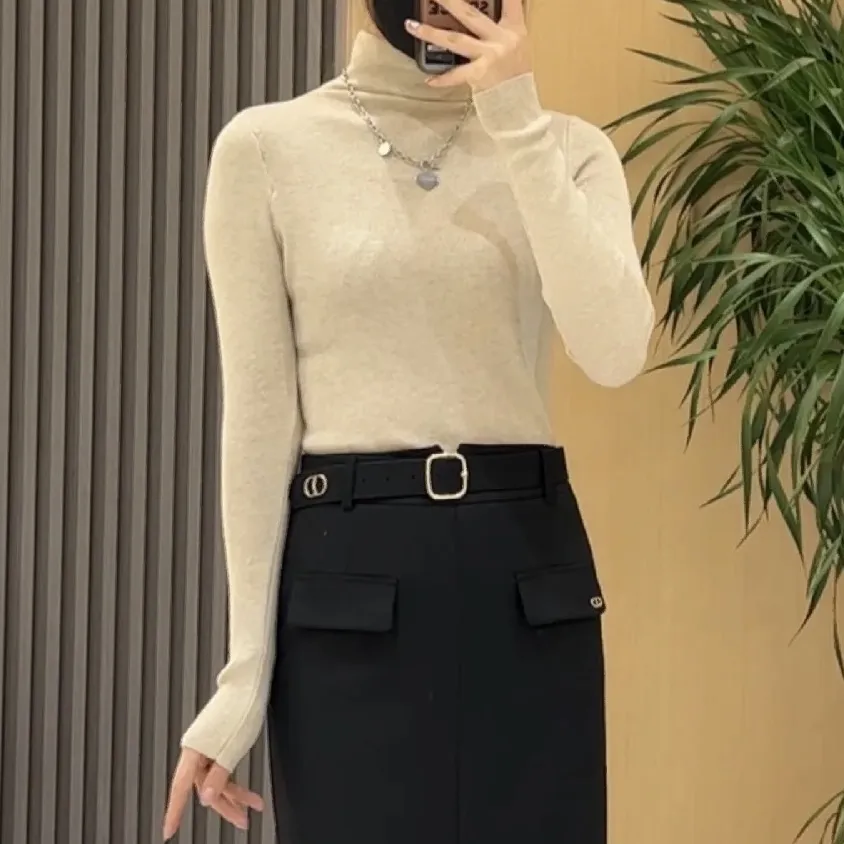 MaxMara  |Casual Style Long Sleeves Plain Office Style