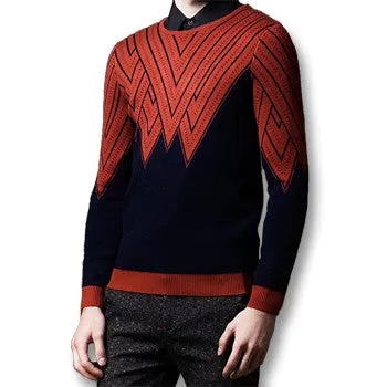 Men Large Size Sweaters Men's Casual Slim Fit Knitted Long Sleeved O Neck Sweaters and Pullovers Clothing SM6