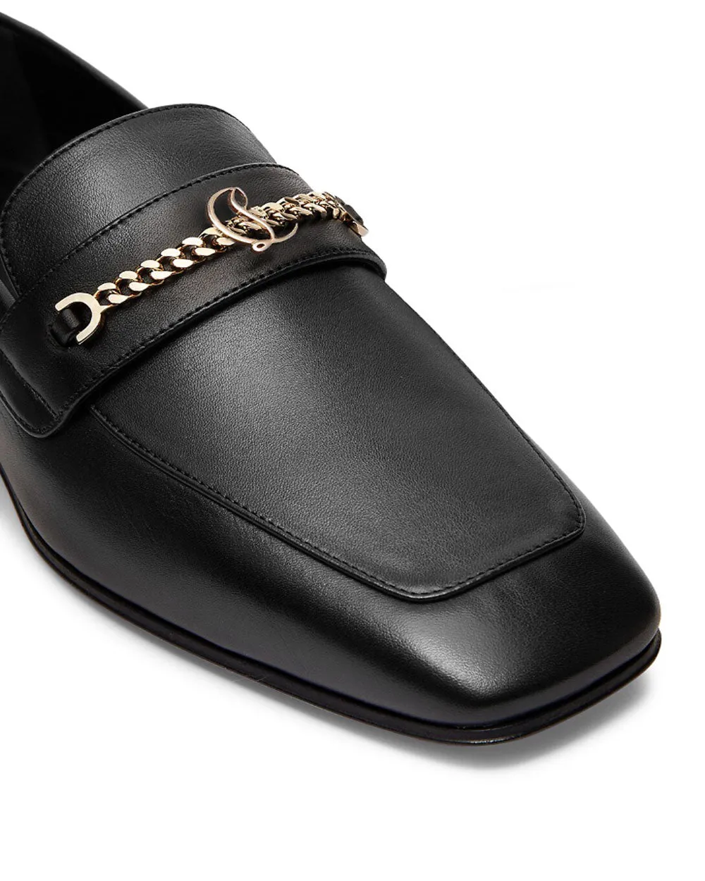 MJ Moc Flat Loafer in Black