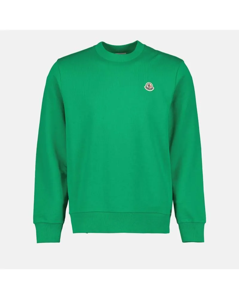 MONCLER  |Crew Neck Pullovers Street Style Long Sleeves Cotton Logo