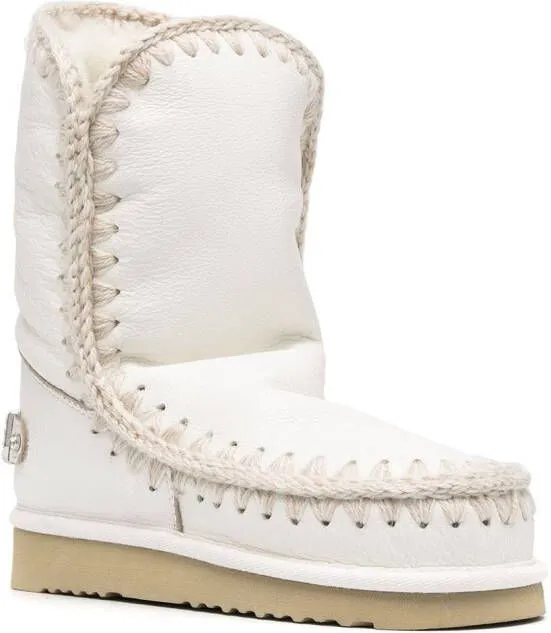 Mou embellished logo snow boots White