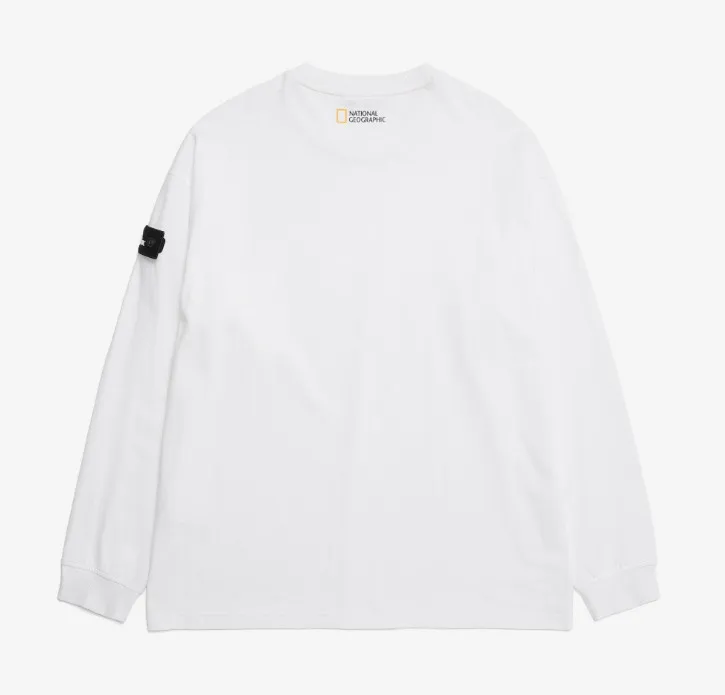 NATIONAL GEOGRAPHIC  |Unisex Street Style Long Sleeves Long Sleeve T-shirt Logo